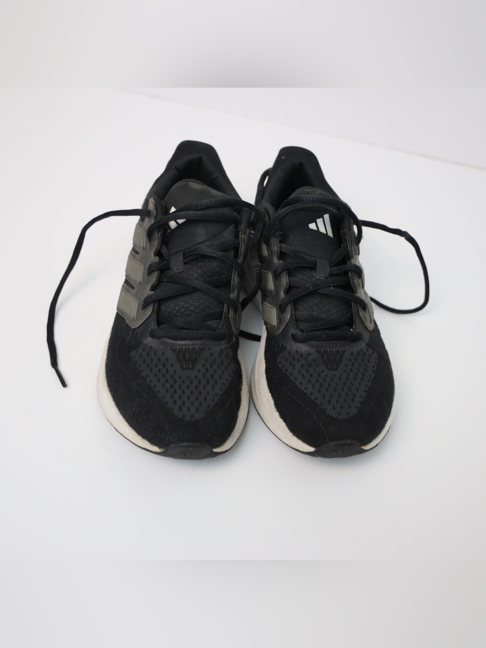 adidas Black and White Boy’s Athletic Sneakers